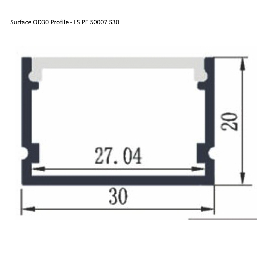 Surface OD30 Profile - LS PF 50007 S30